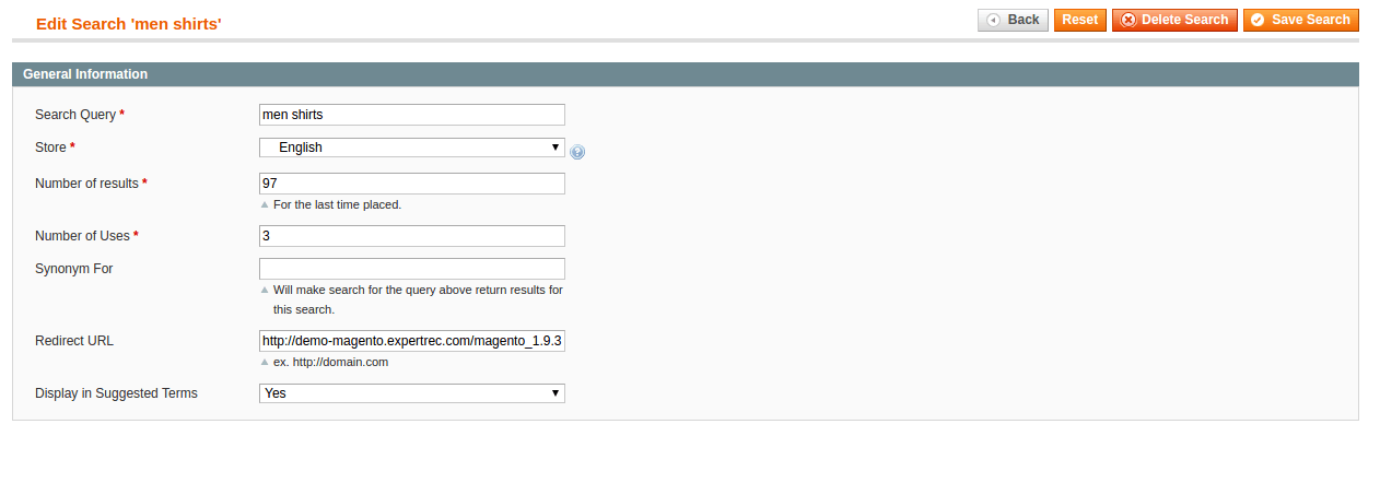 improve magento search