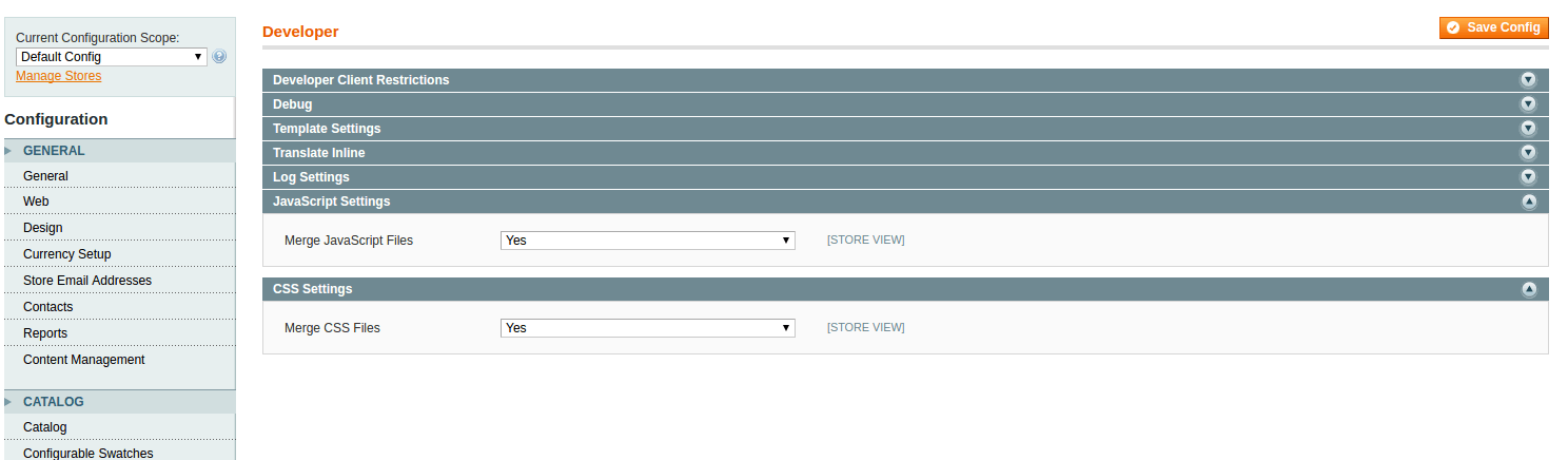 merge Javascript files in magento