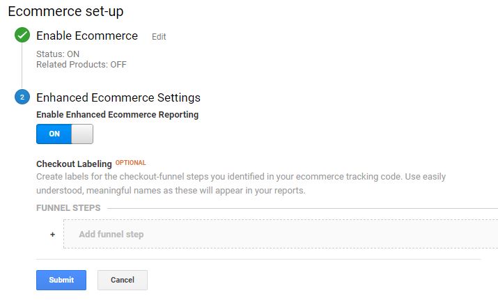 magento google analytics ecommerce tracking