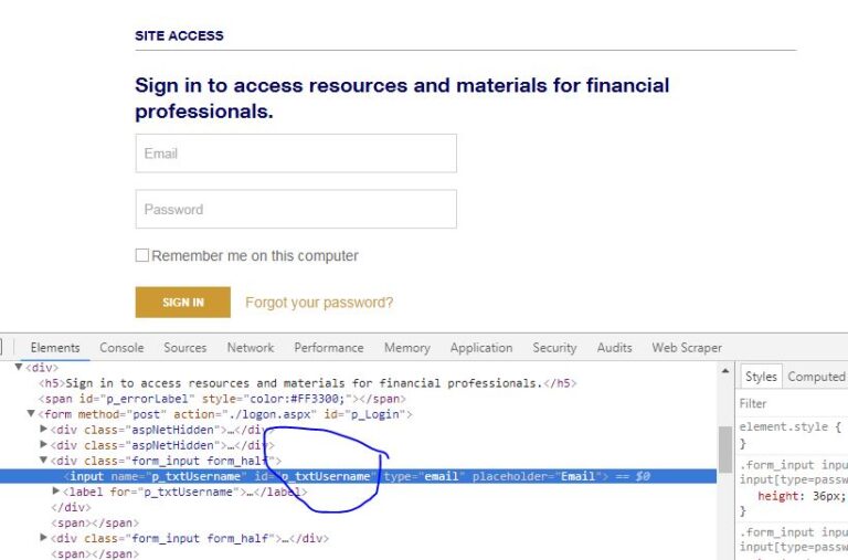 Add a Search Box to Password protected or behind login pages