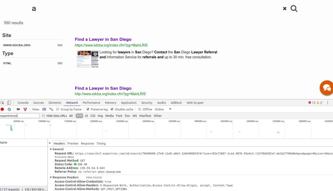google site search api