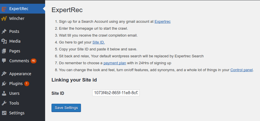 wordpress search not working