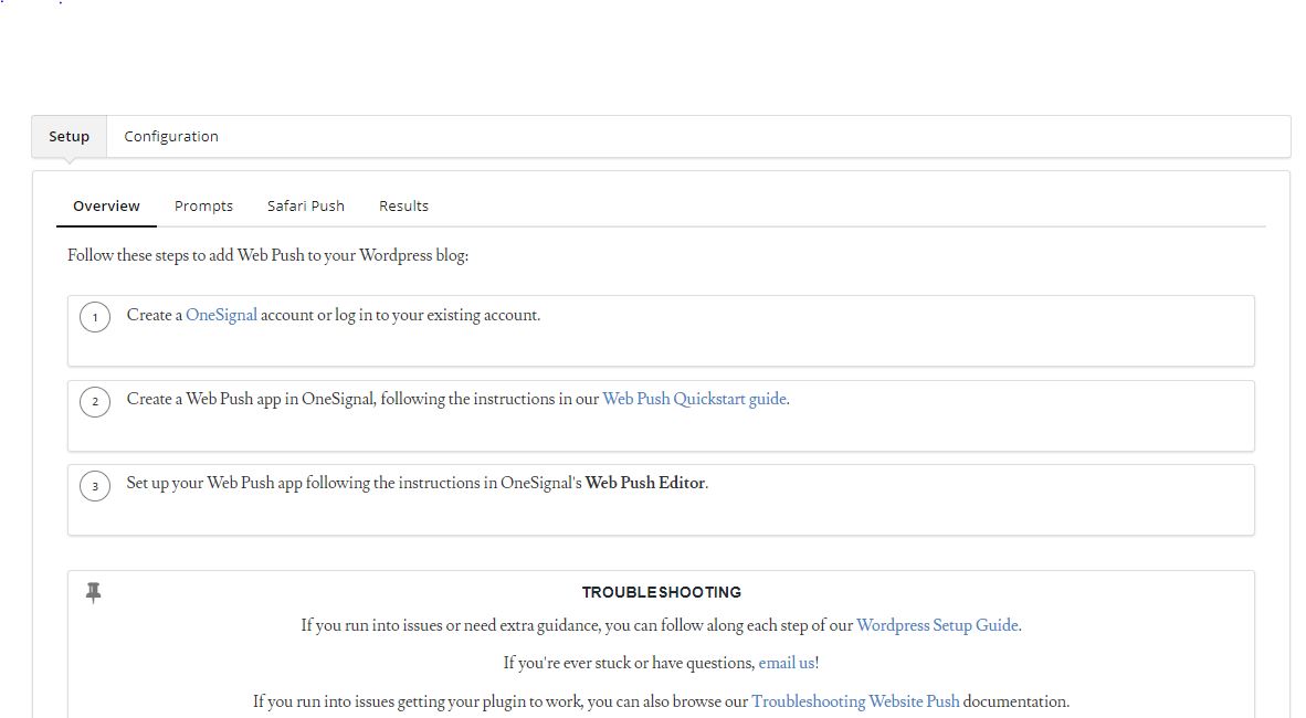 push notification wordpress