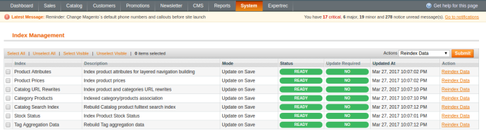 busca magento não funciona