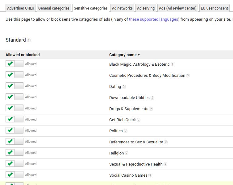 turn off competitor ads in google custom search