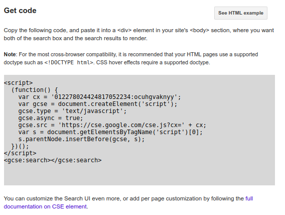 magento google custom search