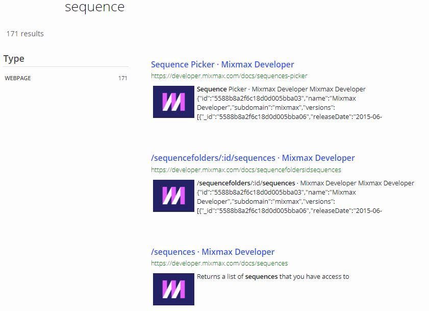 documentation search engine