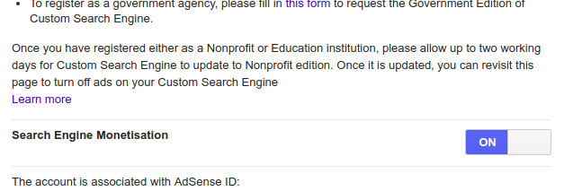 make money google custom search