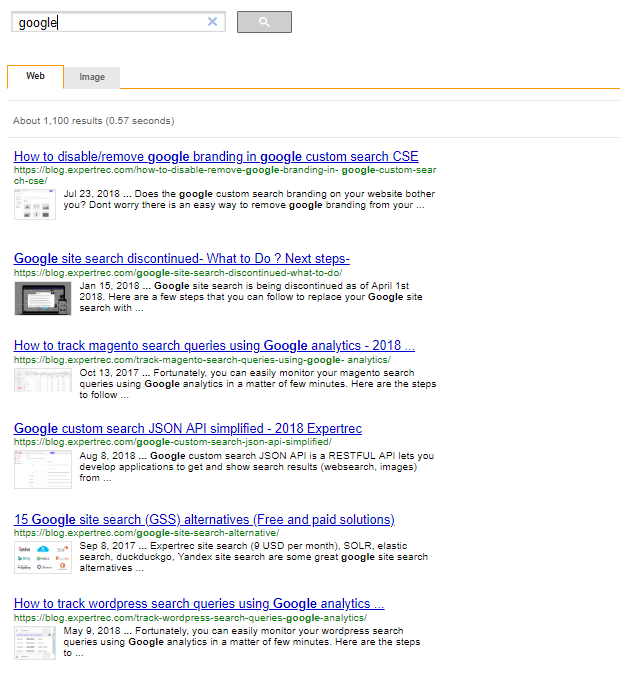 google custom search wordpress