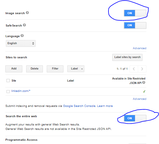 google image search api