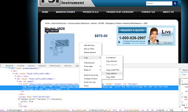 custom search extractor