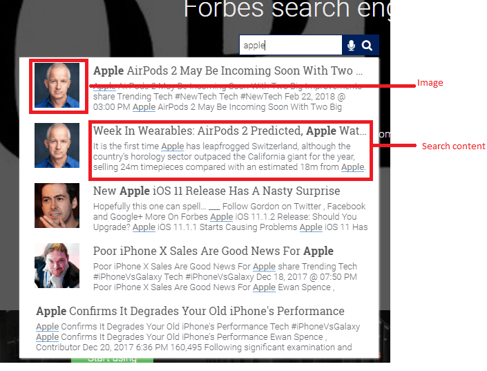 custom search extractor