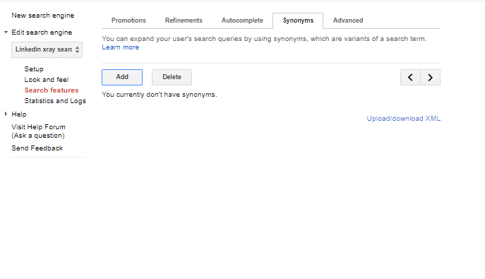 How to add synonyms to google custom search 