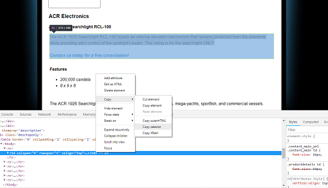 custom search extractor