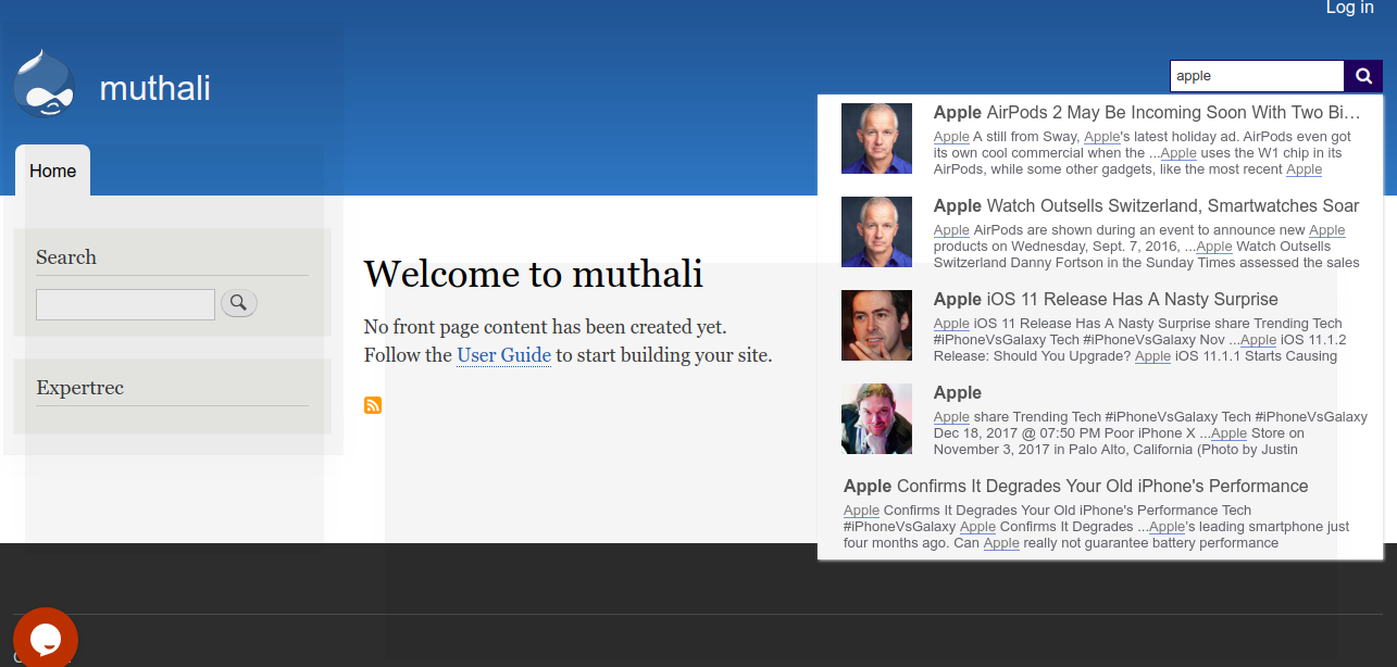 drupal search not working