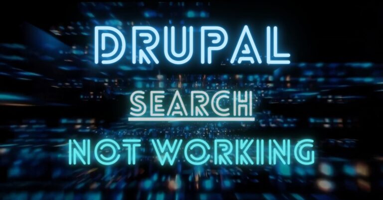 Drupal site search not working- How to fix?