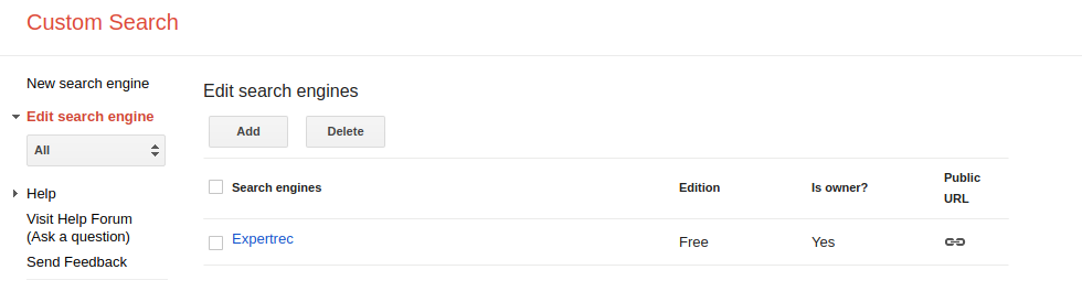 google custom search not working