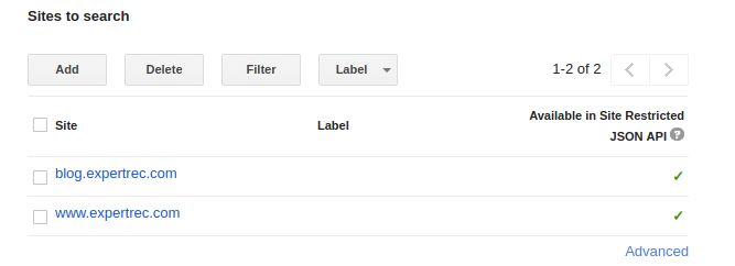 google custom search not working