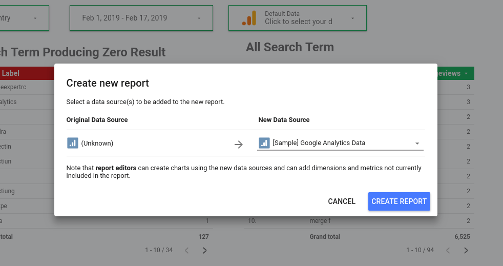 Google Data studio Setup Step2