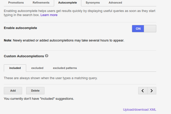 How to create custom search in google-Autocomplete