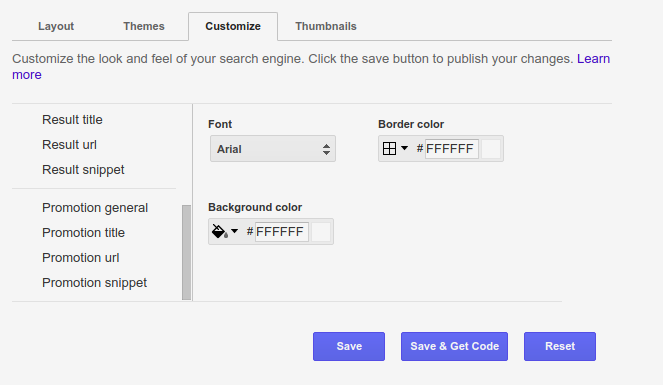 ￼How to create custom search in google-Customize