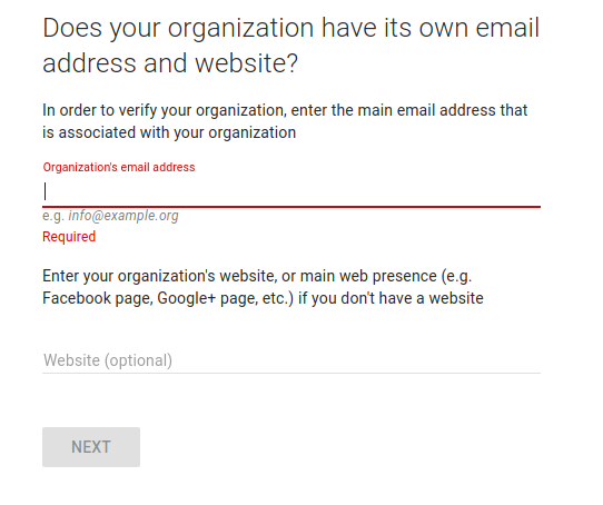 google custom search non profits