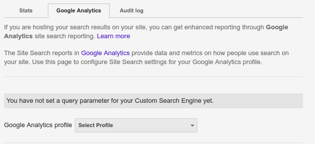 How to create custom search in google-Google analytics