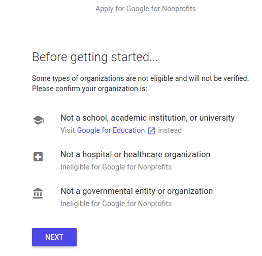 google custom search non profits