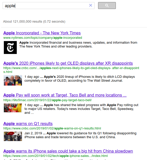How to build a custom news search engine