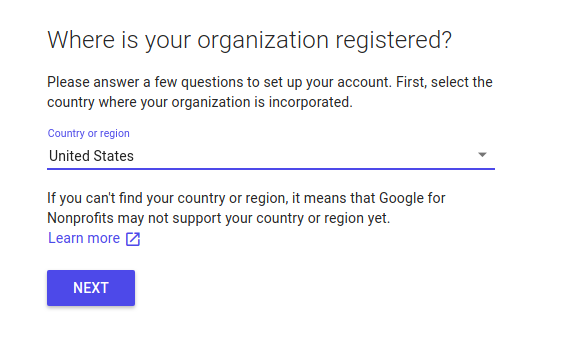 google custom search non profits