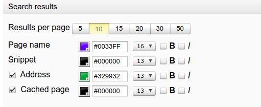 Yandex custom search