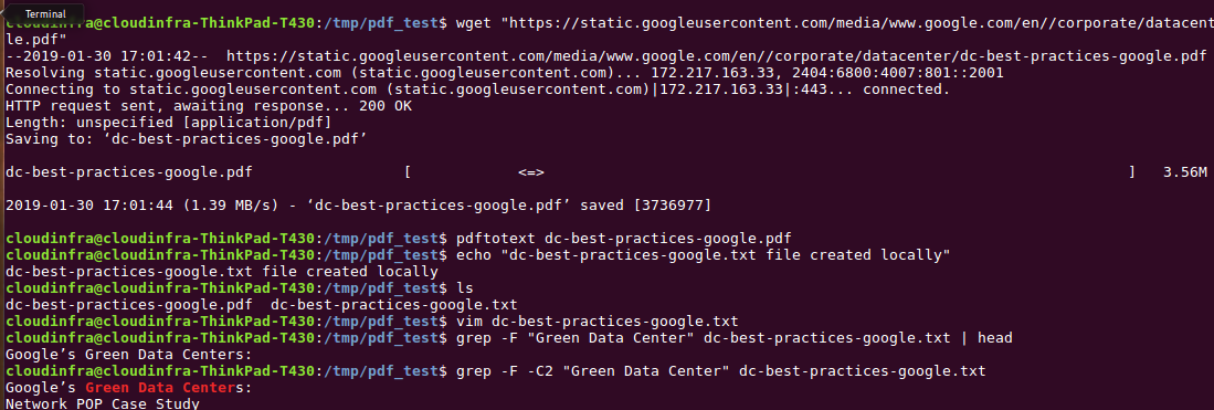 pdf search command line