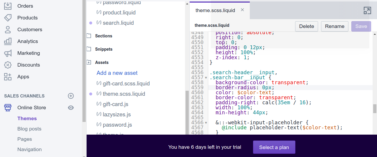 make shopify search more rounded