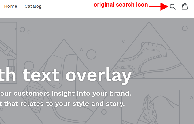 change search icon in shopify