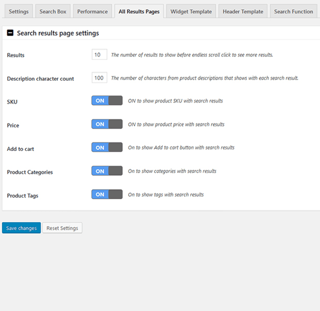 Wordpress no search.php