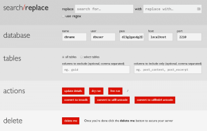 WordPress Search Replace