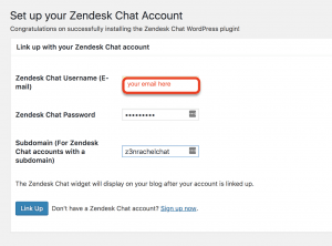 Chat Setup Configuration
