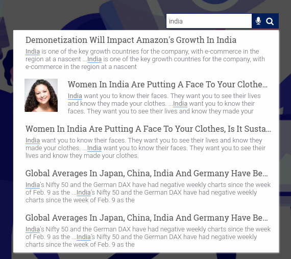 voice search elasticsearch