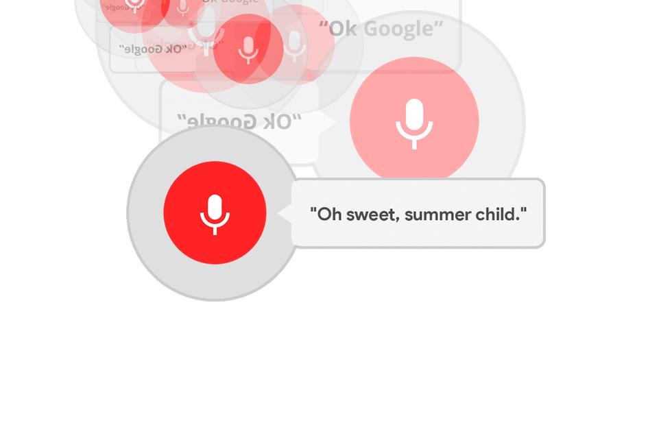 Ok Google text overlap