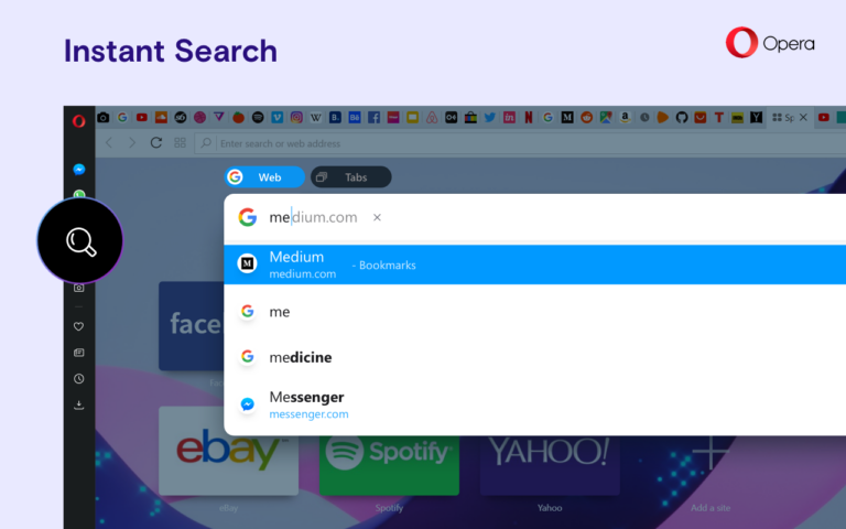 google voice search pc opera