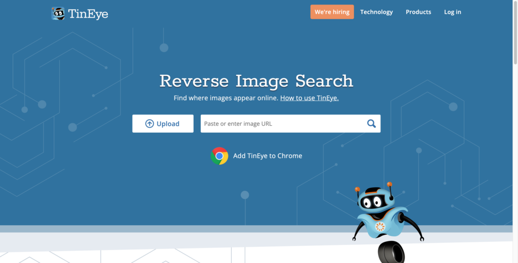 Tinyeye reverse image search