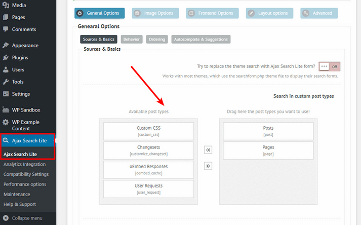 wordpress autocomplete search