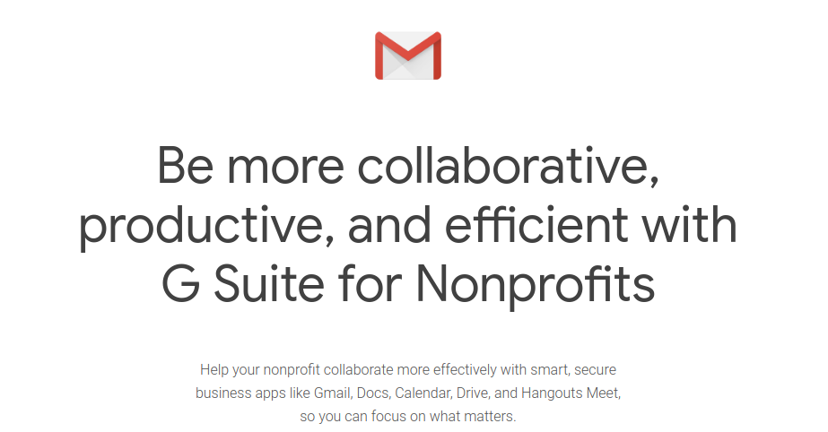 google site search non profits