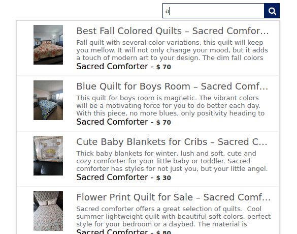 woocommerce search not working