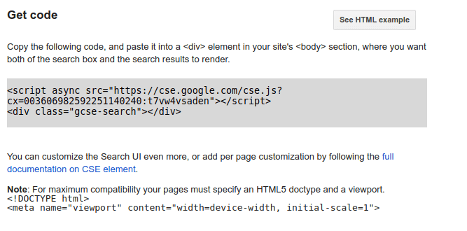 How to add a Wordpress Google Search