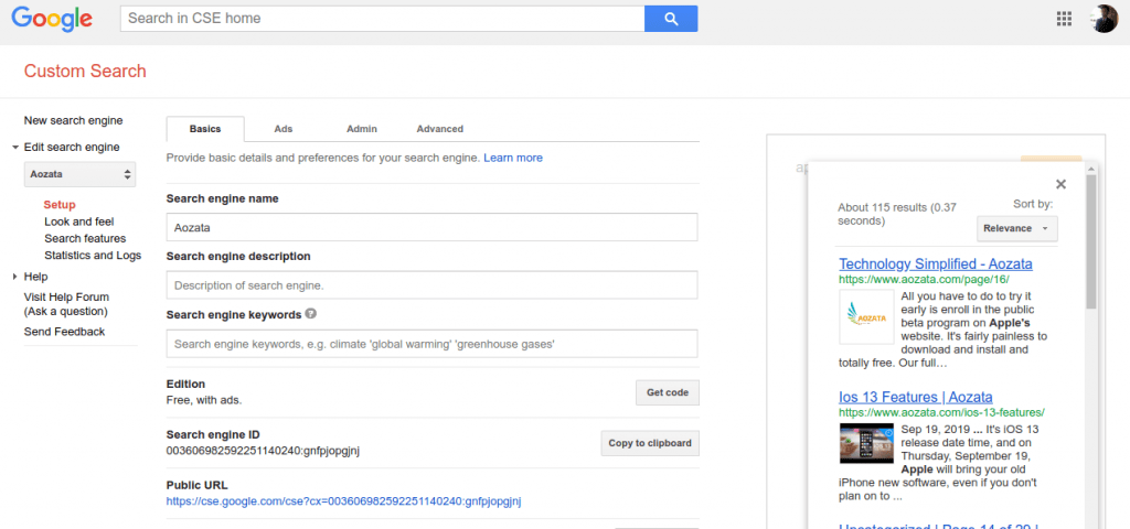add search bar to website