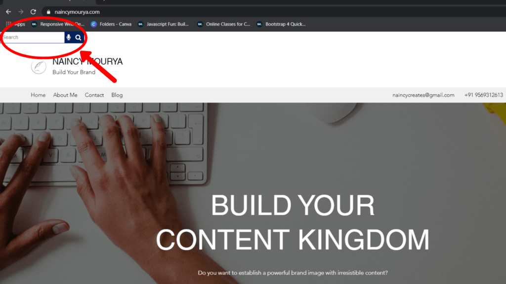 Wix search fixed using Expertrec Custom Site Search Bar