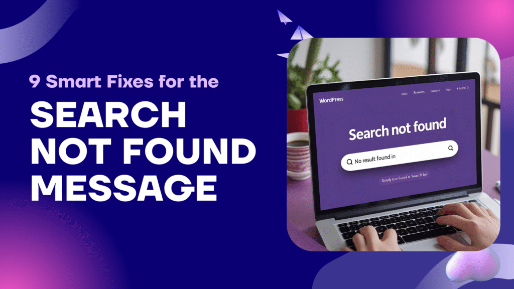 search not found message fix