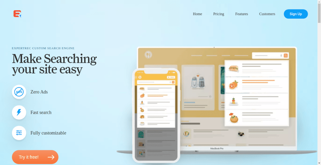 ExpertRec Site Search