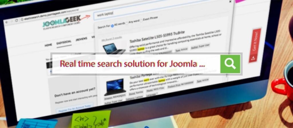 Joomla Geek elastic search